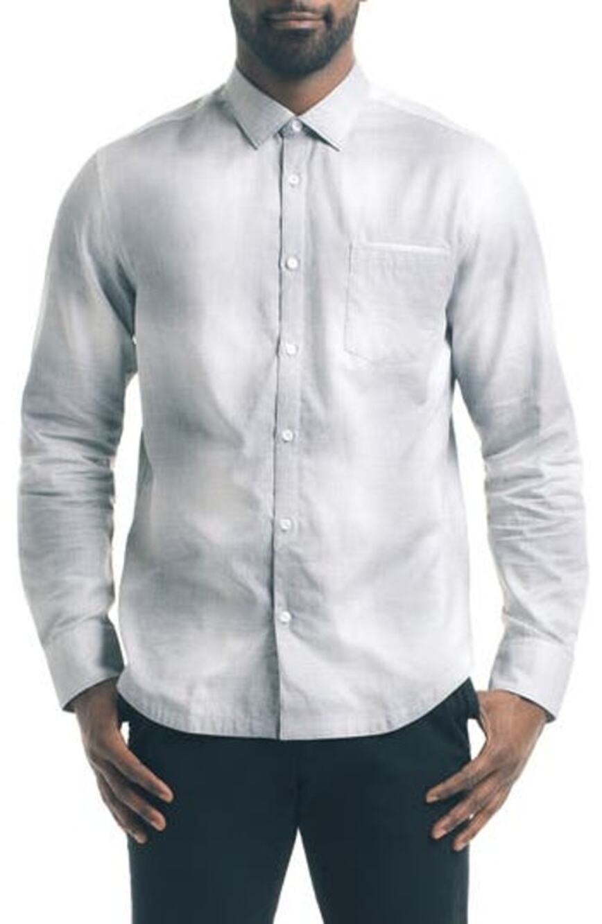 Good Man Brand Men's Slim Fit Ombre Check Sport Shirt X-Large NEW DRESS BUTTON